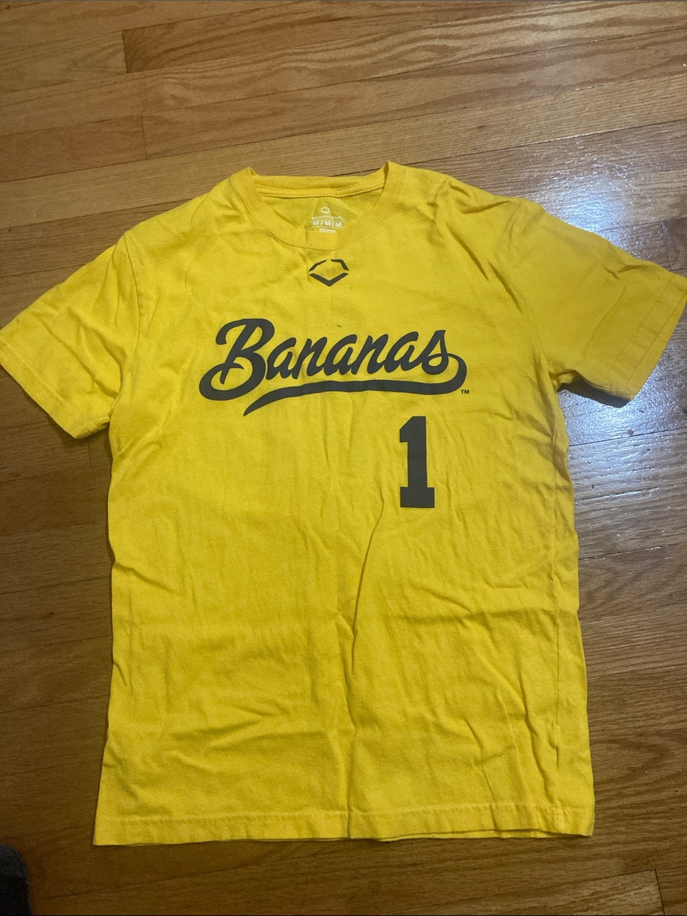 Savanah Bananas Yellow Graphic 'Bananas' Tee with Number 1